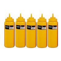 BO2122 Ketçap & Mayonez Şişe Geniş Kapaklı 950 ml Sarı- 5'Lİ SET