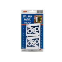 Bora Plastik Yaylı Masa Mandalı 4'lü BO990